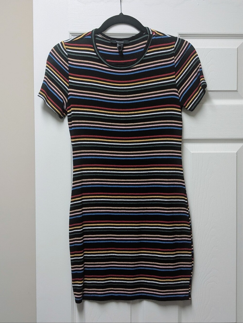 Forever 21 black & multicolor striped dress *REPOSH*